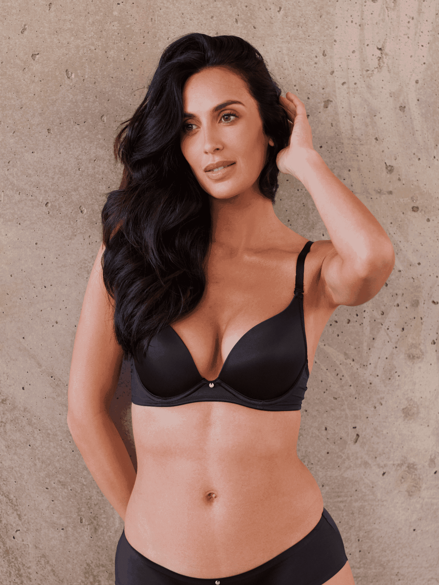 Soutien-gorge corbeille à coques fines FIT NOIR bonnet B
