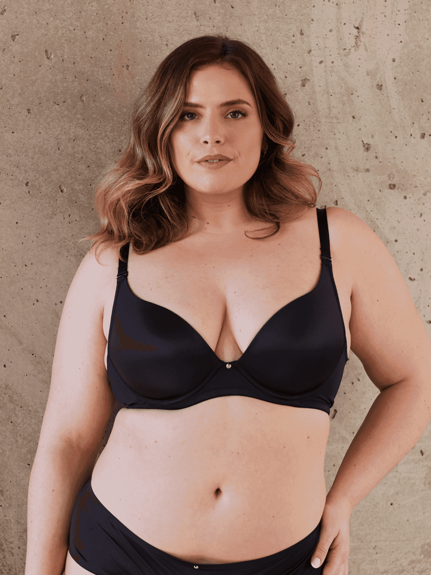 Soutien-gorge corbeille à coques fines FIT Noir Bonnets CDE
