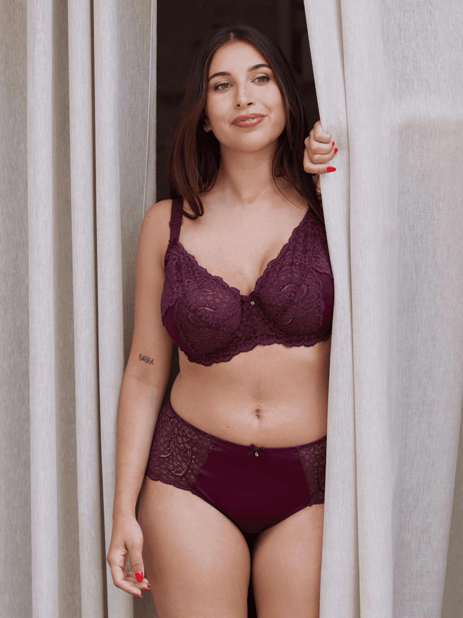 Soutien-gorge à Armatures EFG RIVA Prune