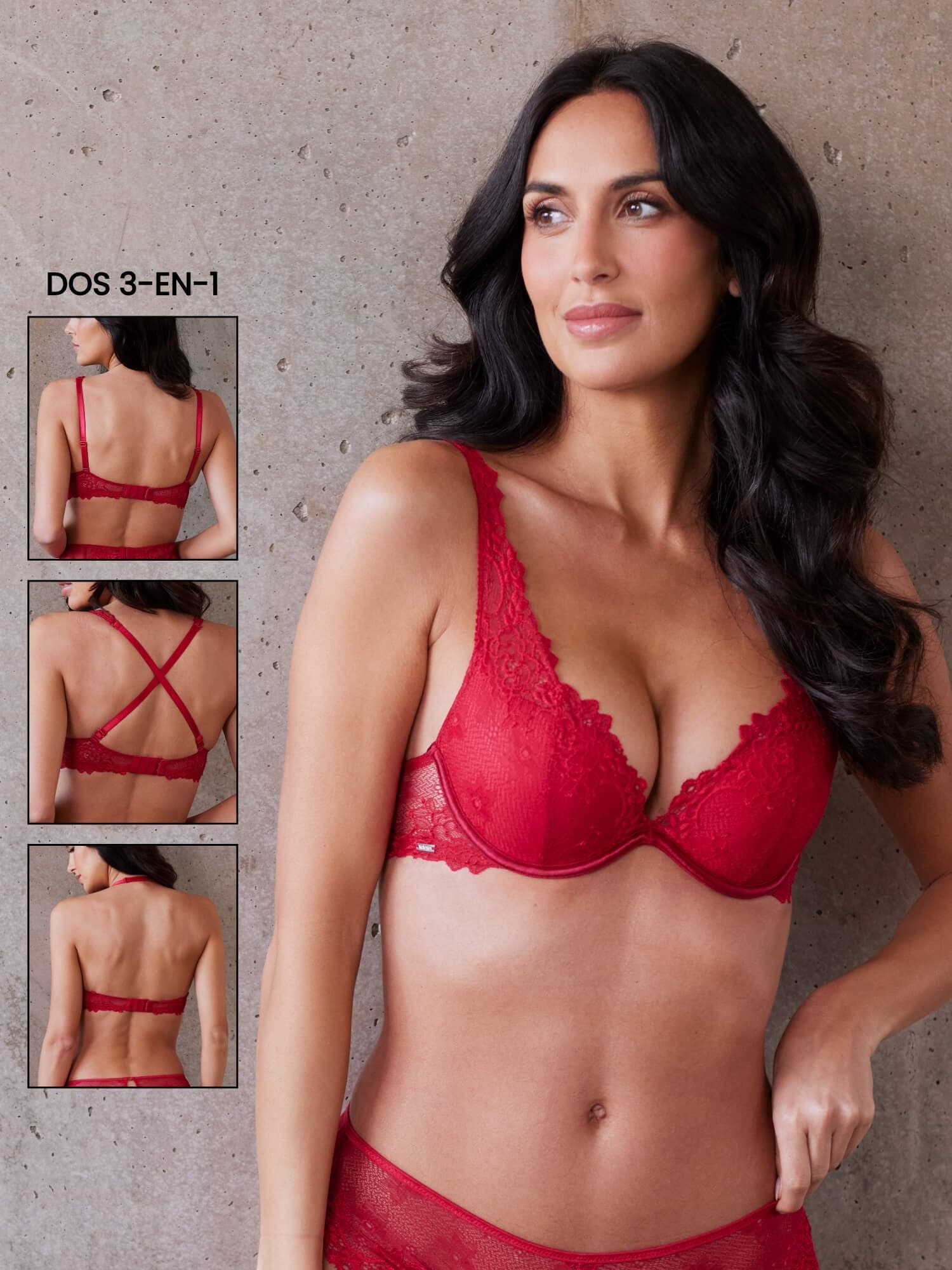 Dahalia Soutien Gorge Push Bc ROUGE