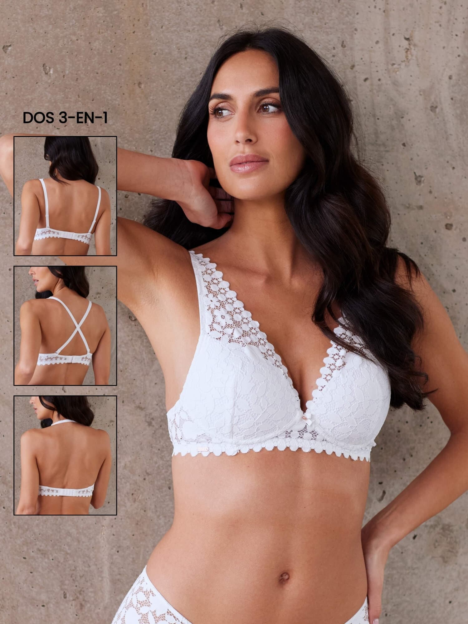 Soutien-gorge à coques Fines sans Armatures BCDE DREAM Blanc